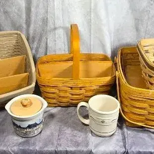 Longaberger Lot #1 With Ceramics (6)