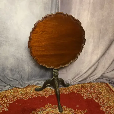 Antique Birdcage Tilt Top Tea Table