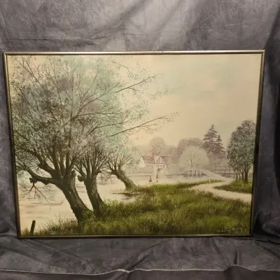 Jeremy King Signed Landscape Lithograph Print