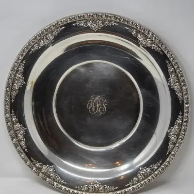 Sterling Silver Plate Wallace Silver Normandie Approx. 740g