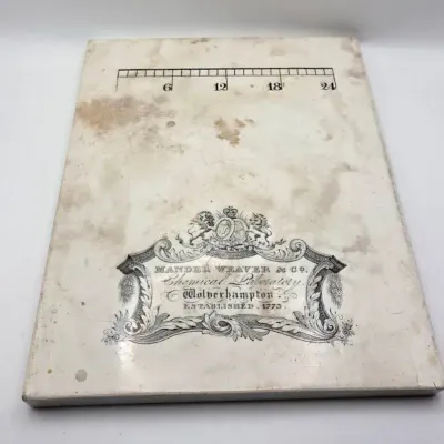 Mander, Weaver & Co. Ironstone Apothecary Pill Marble Slab