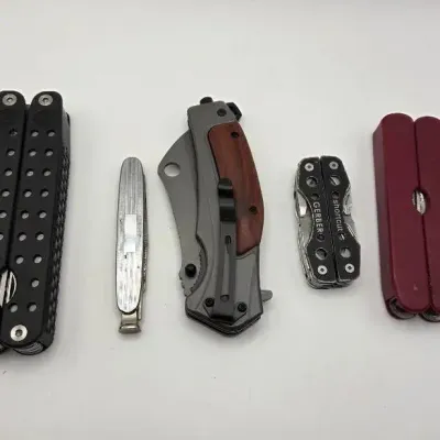 Lot Of 5 Folding Knives / Utility Tools