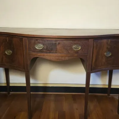 Antique Mahogany Bowfront Sideboard