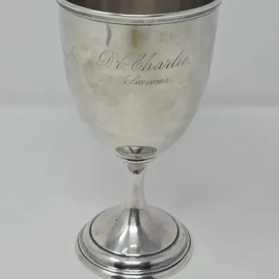 Vintage Coin Silver Cup Appx 117.6g