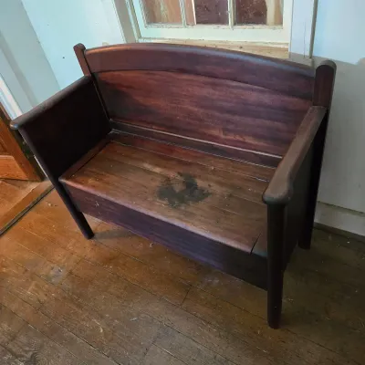 Vintage Lift Top Settee