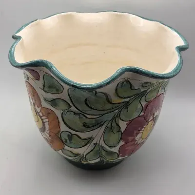 Italian Majolica Vase/Planter