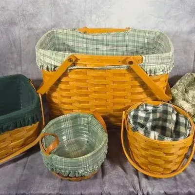 Longaberger Lot #3 (5pc) Greens