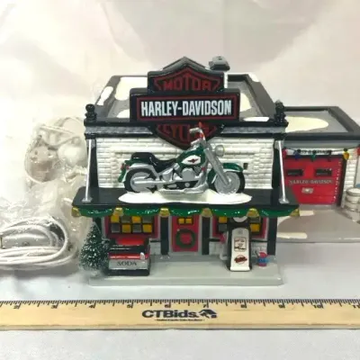 Sale Photo Thumbnail #82: Harley Davidson Snow Village Department 56 - 1996