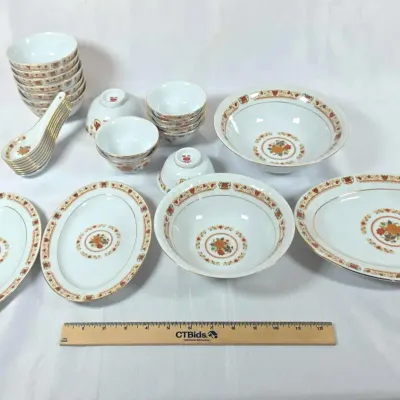 Sale Photo Thumbnail #47: Royal Tatung "Swiss Flower" Asian Full Service Made In Taiwan