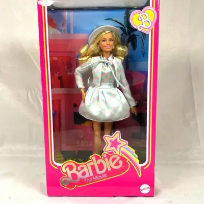 Sale Photo Thumbnail #21: Barbie The Movie Doll Margot Robbie Plaid Outfit