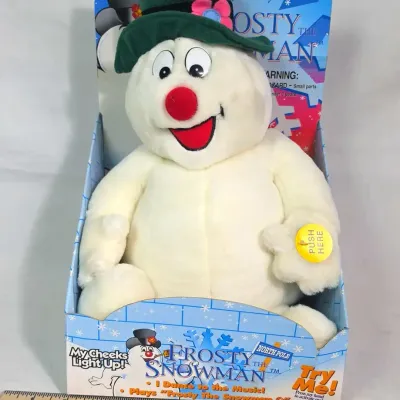 Sale Photo Thumbnail #73: 1998 Vintage Gemmy Frosty The Snowman Dancing Singing Original Box Tested 12"