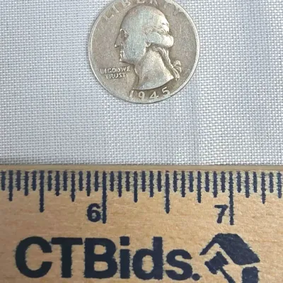Sale Photo Thumbnail #26: 1945 P Silver Quarter