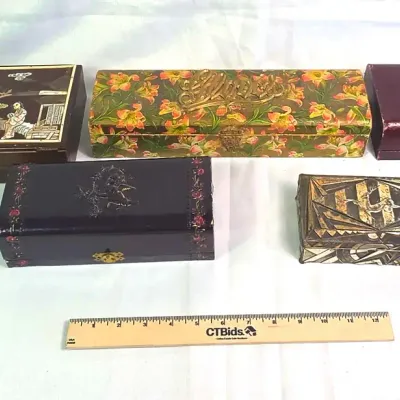 Sale Photo Thumbnail #83: Vintage And Antique Jewelry Boxes, Trinket Boxes, And Glove Boxes