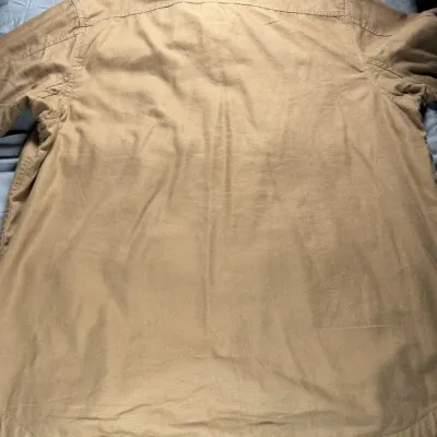 Duluth Trading Co Shirt Jacket Canvas Blanket Lined XXL Pre Owned