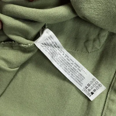 Zara denim jacket in olive green blends utility-inspired design