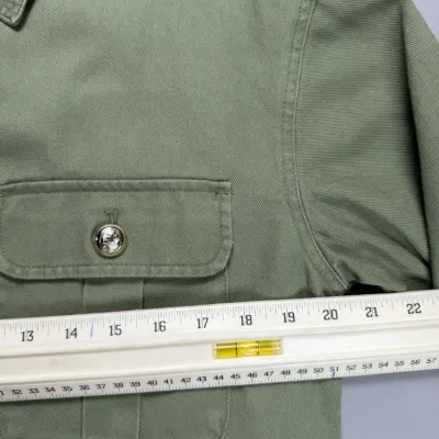 Zara denim jacket in olive green blends utility-inspired design