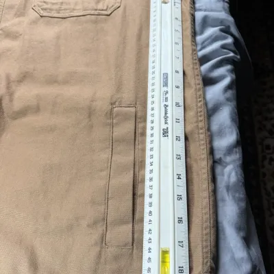 Duluth Trading Co Shirt Jacket Canvas Blanket Lined XXL Pre Owned