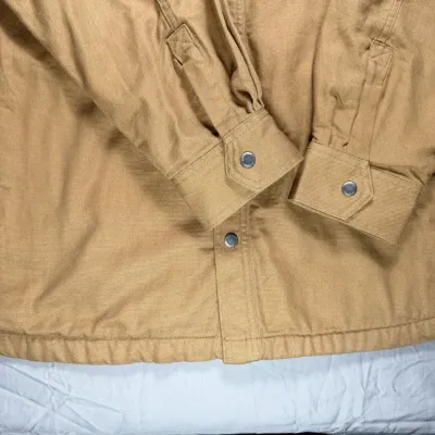Duluth Trading Co Shirt Jacket Canvas Blanket Lined XXL Pre Owned