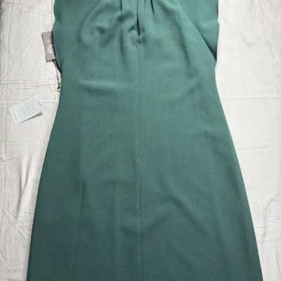 Vince Kamuto Ruffle Cap Sleeve Green Dress Size 10