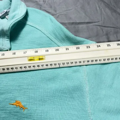 Tommy Bahama Tobago Bay Half-Zip Sweatshirt in a "Biscay Green