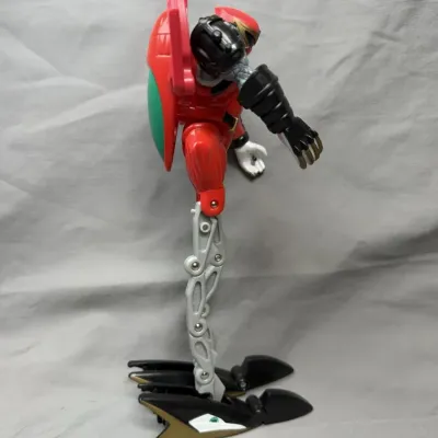 Power Rangers Ninja Storm Red Wind Triple Zord Morphin Action Figure Bandai 2002