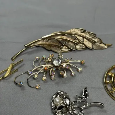 Vintage 5 pieces Brooch Pin Lot
