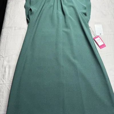 Vince Kamuto Ruffle Cap Sleeve Green Dress Size 10