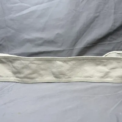 Vintage Cream Belt with Gold & Purple Abstract Buckle