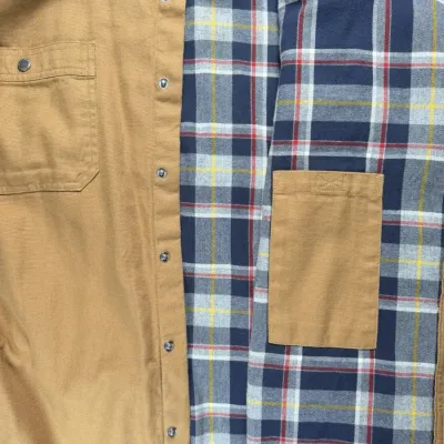 Duluth Trading Co Shirt Jacket Canvas Blanket Lined XXL Pre Owned