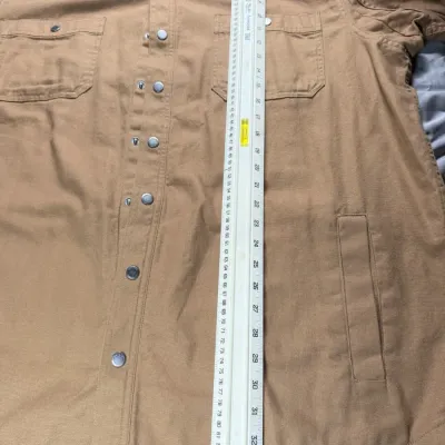Duluth Trading Co Shirt Jacket Canvas Blanket Lined XXL Pre Owned