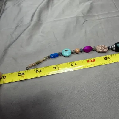 Bohemian-style statement necklace mix of chunky Multicolored Beads