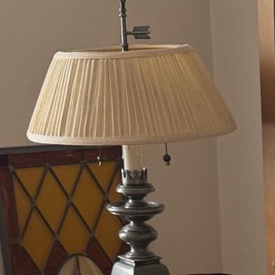 Sale Photo Thumbnail #6: Antique Metal Lamp