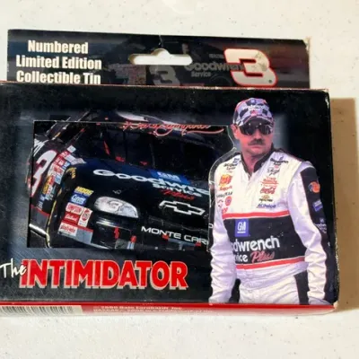 Sale Photo Thumbnail #98: Dale Earnhardt "The Intimidator" numbered limited edition collectible tin in original packaging.