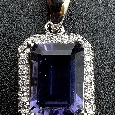 Lolite Sterling Silver Pendant 
