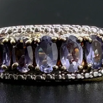 Tanzanite Gold Vermeil Sterling Silver Ring