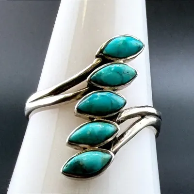 Turquoise Cabochon Sterling Silver Ring