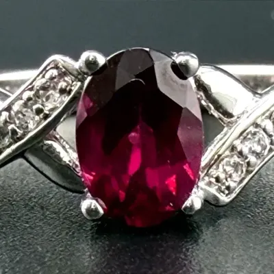 Rhodolite Garnet Sterling Silver Ring