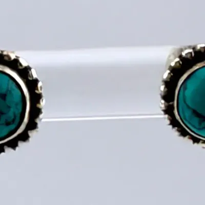 Turquoise Sterling Silver Stud Earrings