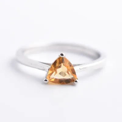Citrine Sterling Silver Ring