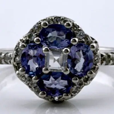 Tanzanite Sterling Silver Ring 