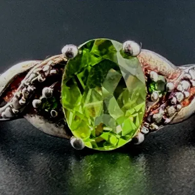 Peridot Sterling Silver Ring