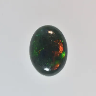 0.9ct Natural Ethiopian Black Opal Cabochon 