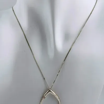 Sterling Silver Teardrop Pendant Necklace
