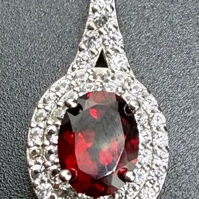 Ruby Sterling Silver Silver Pendant 