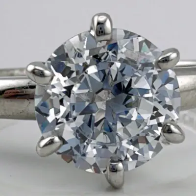 Clear Stone Sterling Silver Ring