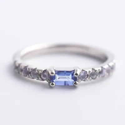 Tanzanite Sterling Silver Ring