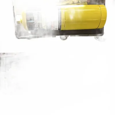 Bernzomatic yellow MAP-Pro gas cylinder torch kit inside a black storage case.