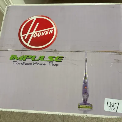 Vintage Hoover Impulse Cordless Power Mop in its original retail box.