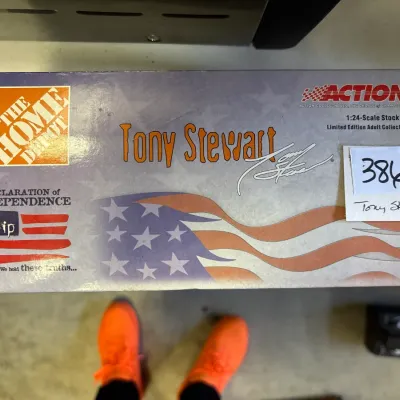 Action Collectables Tony Stewart #20 Home Depot Declaration of Independence 1:24 scale die-cast stock car in original box.