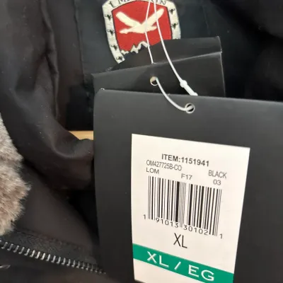 Black 1 Madison jacket in size XL with original tags attached.
